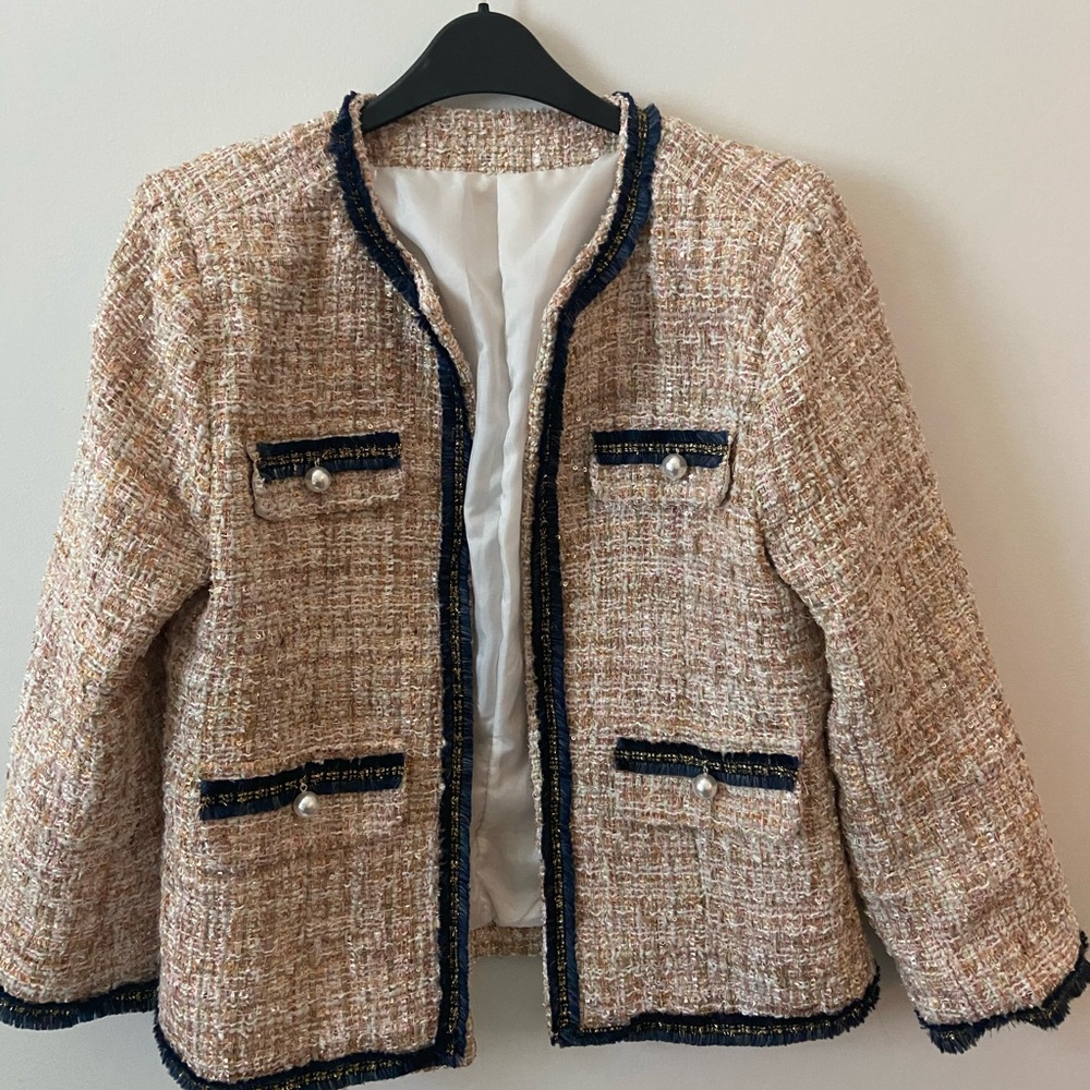 Tweed jacket. Bought in Belgium. Fits like a large